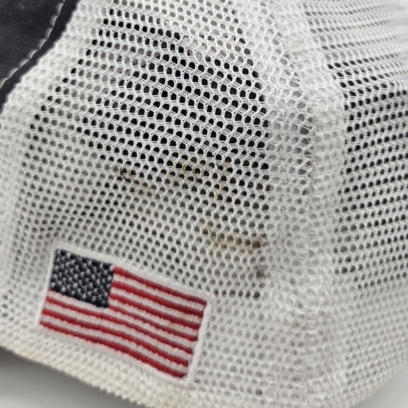 Pape Machinery John Deere Snapback Trucker Hat Cap Black White Mesh Adjustable - Picture 4 of 9